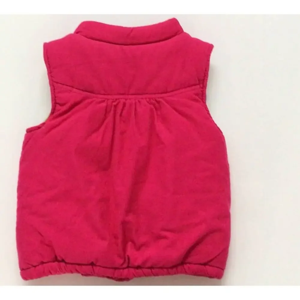 Carter's Pink Corduroy Vest Sz 5